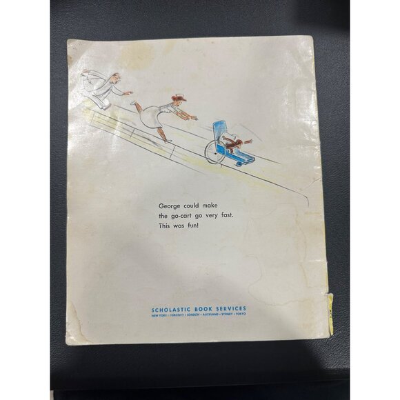 Vintage Curious George 5 book bundle-“curious George goes to school” - Picture 6 of 16